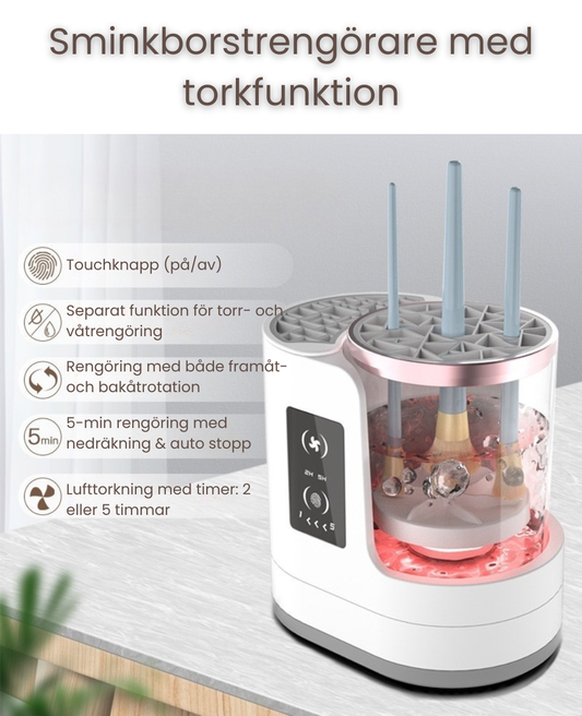Make-up-Pinselreiniger mit Trocknungsfunktion