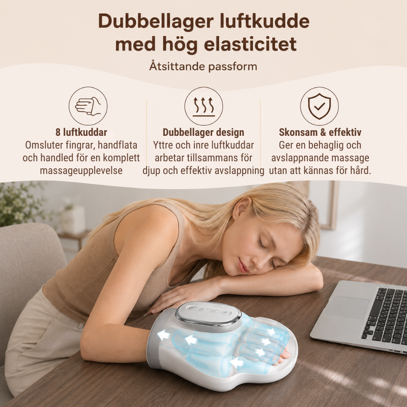 ManoFlex™ – Handmassör med Värme & Luftkompression