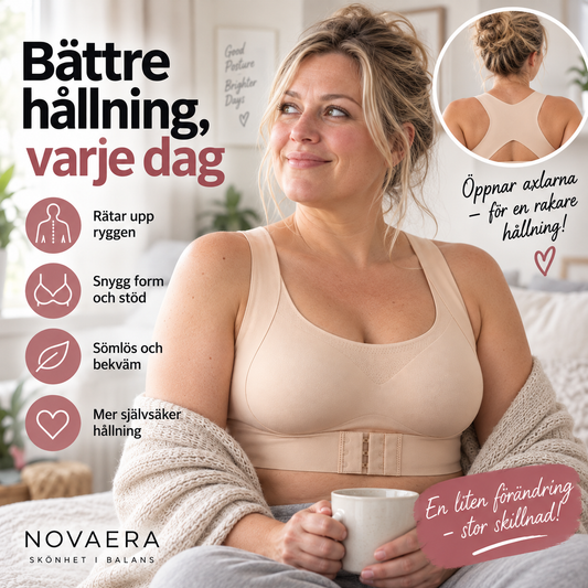Posture Support BH – Naturligt lyft och optimalt ryggstöd med sömlös design